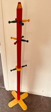 IKEA Children’s Clothes Stand (130cm tall, approx) Multicoloured, Wooden, VG