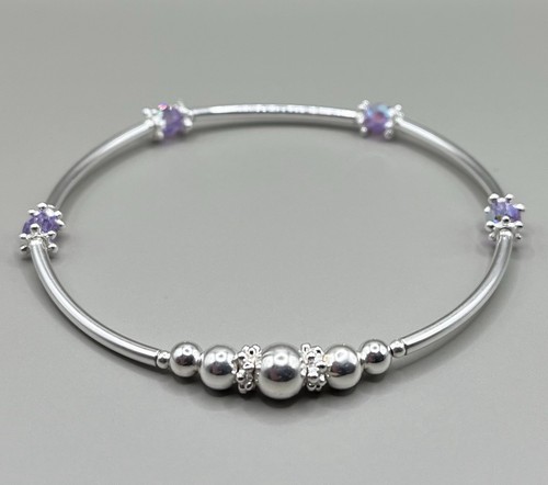 Sterling silver beaded - sterling,
