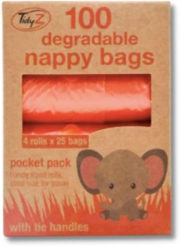 100 large degradable nappy - 100,