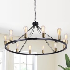 Eoodis Black Chandelier Rustic