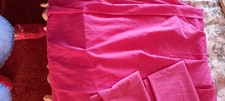 Cerise Double Bed Flat Sheet and 2 Pillow Cases 100% Cotton