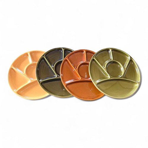 Divided fondue plate - divided,