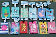 Cute Luggage Baggage Tags Labels Name Address ID Suitcase Travel Cartoon Variety