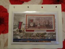 The Military Medals stamp and cover collection 2002The battle of Waterloo. MINT.