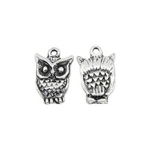 ❤ 20 x Tibetan Silver OWL