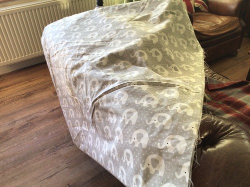 Elephant print cotton fabric - elephant,