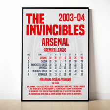 Arsenal Invincible A4 Framed Print