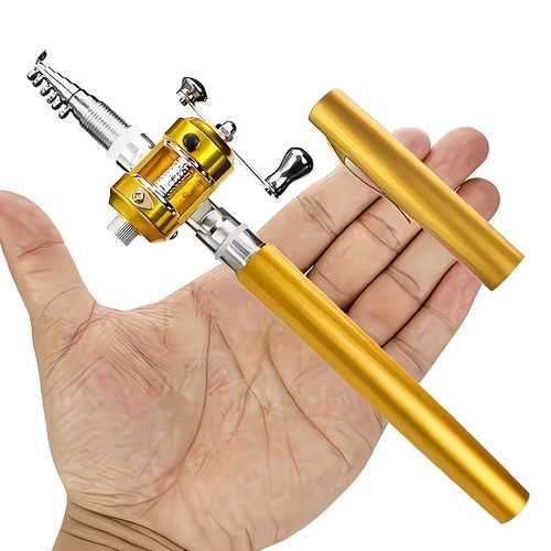 Mini telescopic fishing rod - telescopic,