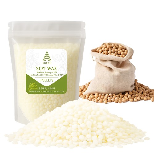 100 natural soy wax pellets - 100%,