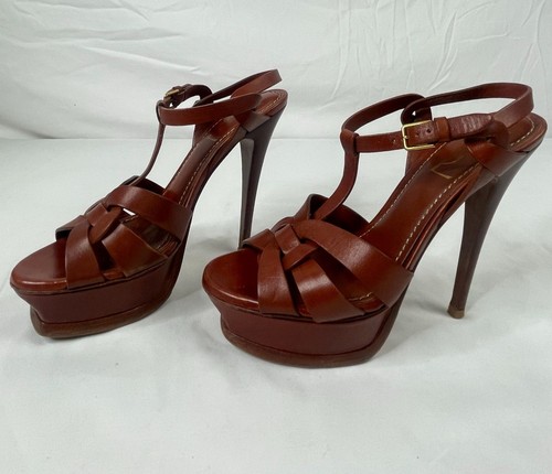 Ysl brown leather tribute - ysl,