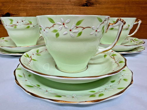 Old royal bone china green - royal,