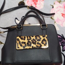 Dune Black Satchel Bag with