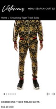 Men's Gold Accent Tiger Print