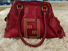 Fendi Red Nappa Leather