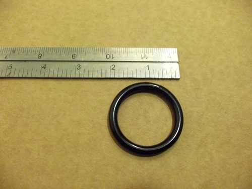 Black welded steel o - 1, 1/2"