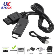 N64 To HDMI Converter Adapter TV HD Cable For Nintendo Gamecube N64 NGC SNES