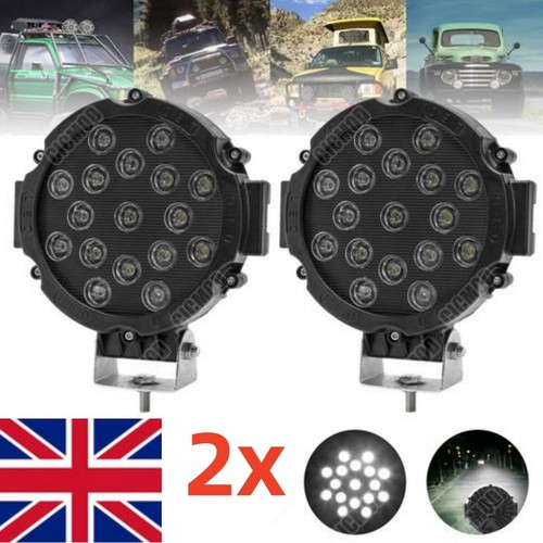 2pcs 7inch round led work - 7inch,