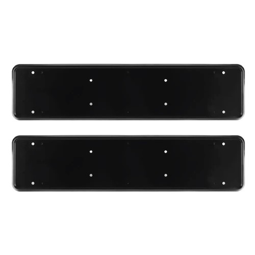 Black number plate holder - black,
