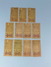 ANTIQUE/VINTAGE D.G.O & T BUS TICKET x11 J I NA NP DA