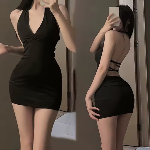Women sexy halter - sexy, mini