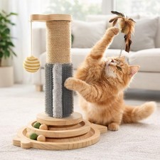 Cat Scratching Tower Post