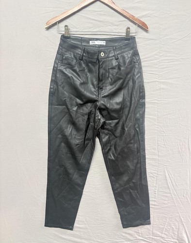 Zara black faux leather - zara,