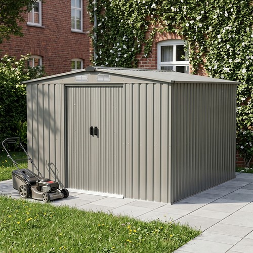 8x8ft metal garden shed - garden,