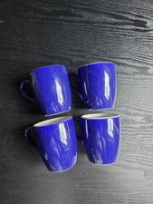 Sainsbury's blue and white coffee mug set of 4