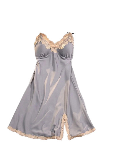 Satin suspender nightdress for - satin,