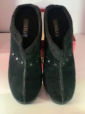 Vaneli Womens Black Suede Faux