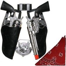 Chrome Color Cowboy Gun Toy