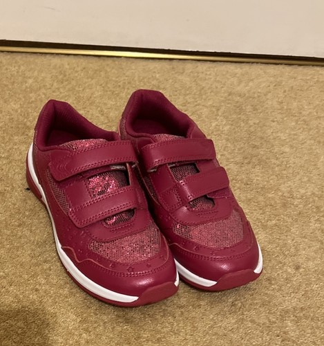 Girls pink leather clarks - girls,