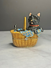 Department 56 Wizard Of Oz  Toto In Basket Bejeweled Trinket Box 2006 EUC Rare