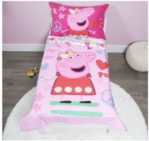 Peppa pig toddler bedding - pig,
