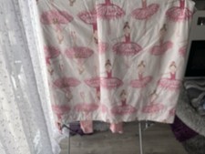 Ballerina Curtains for Bedroom 46 Inch Drop and reversible duvet cover set