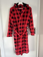 M&S Black & Red Check Fleece