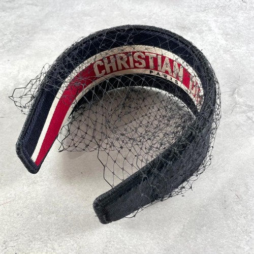 Dior black canvas headband - dior,