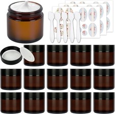 2 oz 60 ml Round Amber Glass