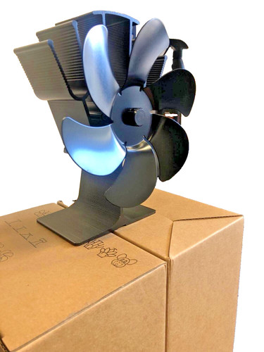 Woodburning stove fan blades - stove,