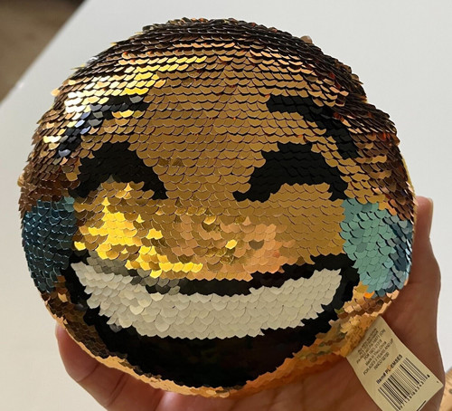 Emoticon flip sequin emoji - flip,