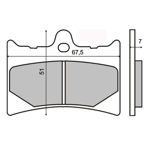 Front brake pads ktm 125 - front,