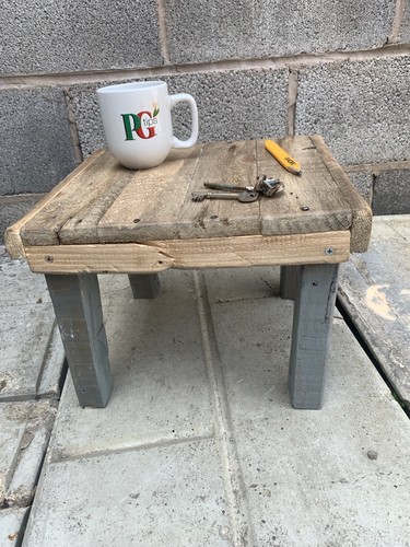 Side table handmade rustic - table,