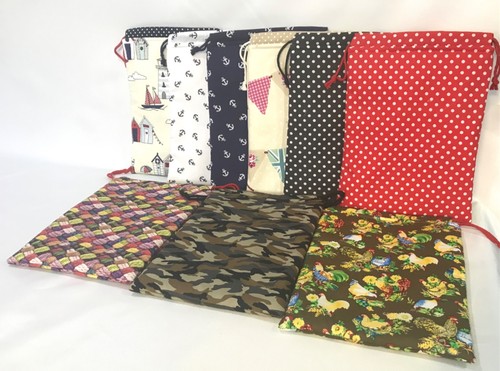 Handmade drawstring toiletry - drawstring,