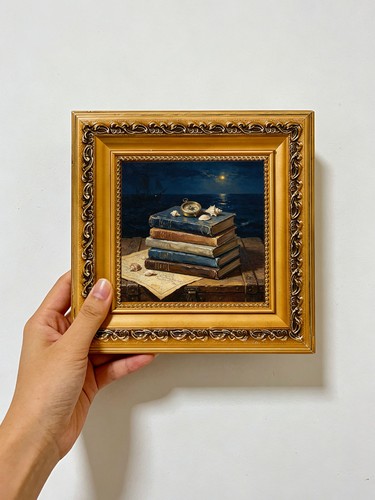 Nautical books compass moonlit - nautical,