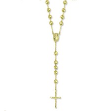 9ct Gold Rosary Beads  28 inch