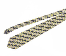 D'Alembic Men's Multicoloured Silk Geometric Tie