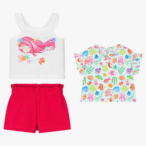 Mayoral piece white - , pink