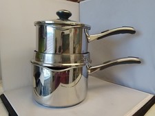 2 Meyer Saucepans 1.9l & 2.8l 18/10 Stainless Steel