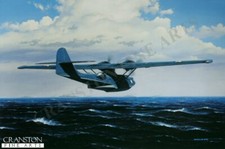 PBY Catalina flying boat,aviation naval  art print Battle of Midway Stan Stokes 