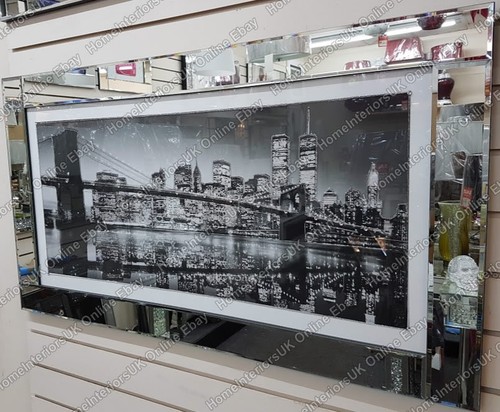 Black white new york skyline - black,